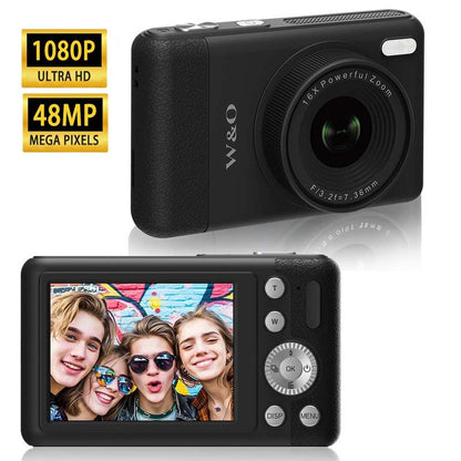 Videocamera 4K per vlog per principianti: 64 MP, messa a fuoco automatica, schermo girevole a 180°