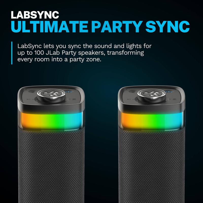 JLab JBuds Party Speaker: 30W Power, 12H Playtime, RGB Lighting