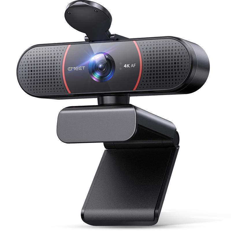 Webcam EMEET C960 4K: messa a fuoco automatica, doppi microfoni AI con cancellazione del rumore