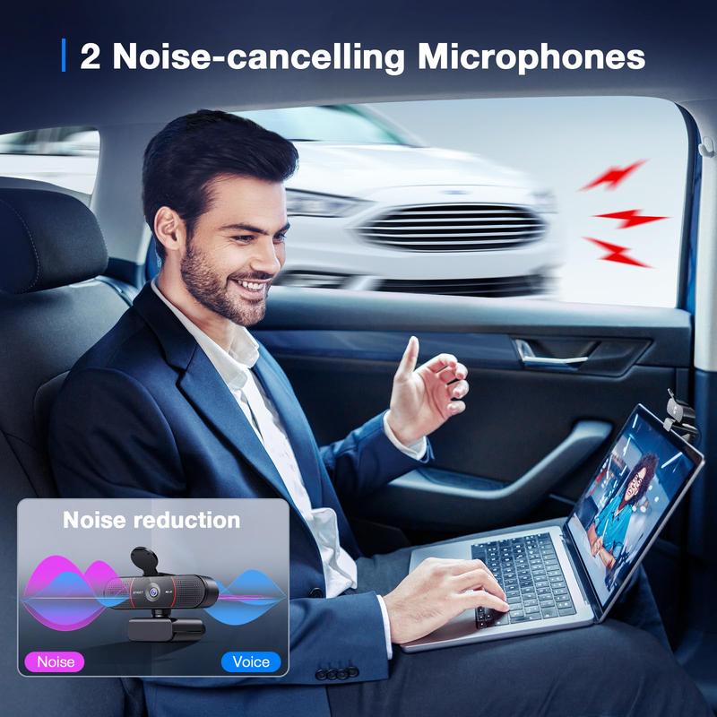 Webcam EMEET C960 4K: messa a fuoco automatica, doppi microfoni AI con cancellazione del rumore