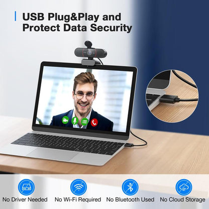 Webcam EMEET C960 4K: messa a fuoco automatica, doppi microfoni AI con cancellazione del rumore