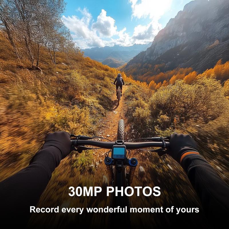 NUISK Mini-Daumenkamera: 128 GB, 4K-POV-Video, Magnethalterung